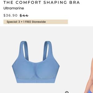 NWT, Underoutfit Comfort Shaping Bra, Ultramarine XL